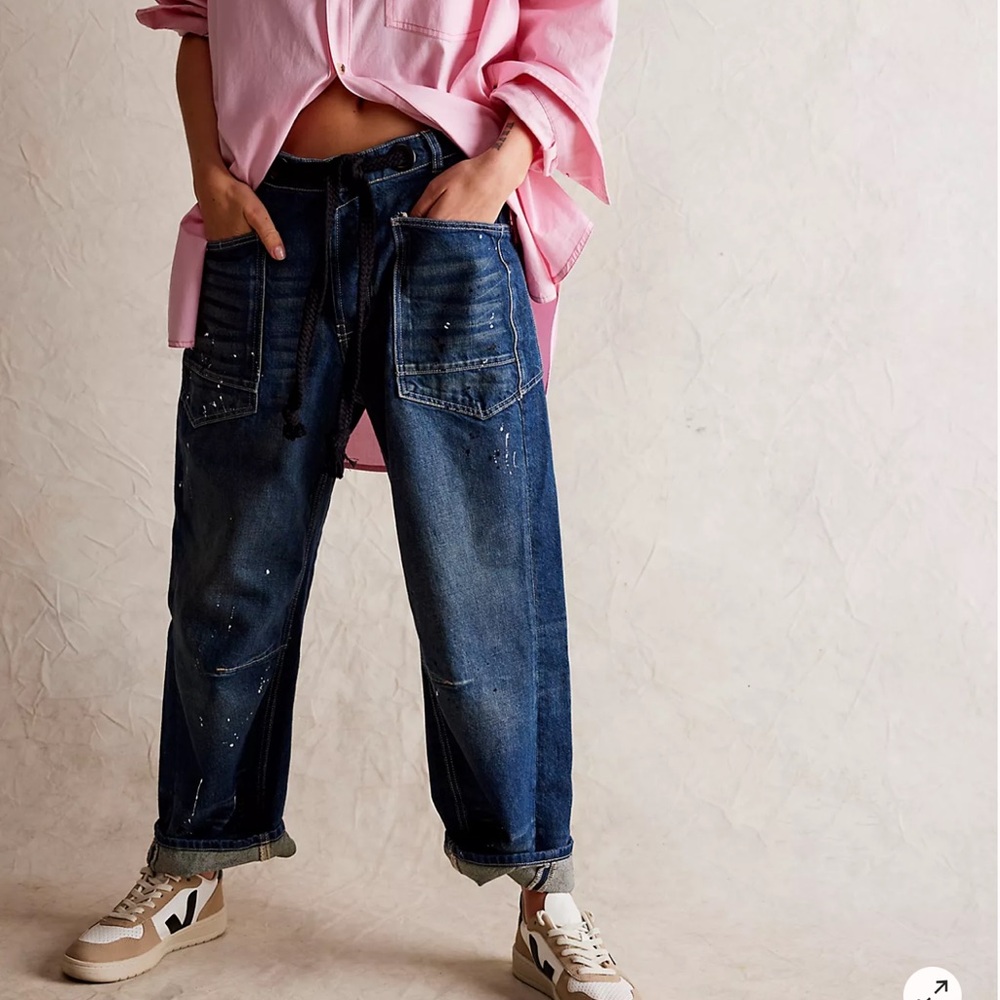 Free People Moxie Barrel Jeans